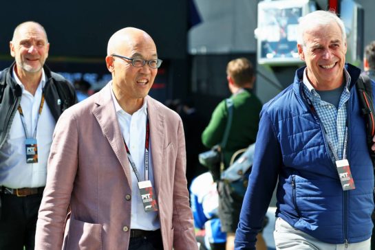 (L to R): Derek Chang (USA) Liberty Media President and CEO with Robert R. Bennett (USA) Vice Chairman of the Board of Directors of Liberty Media.
22.05.2026. Formula 1 World Championship, Rd 5, Canadian Grand Prix, Montreal, Canada, Sprint Qualifying Day.
- www.xpbimages.com, EMail: requests@xpbimages.com © Copyright: Bearne / XPB Images