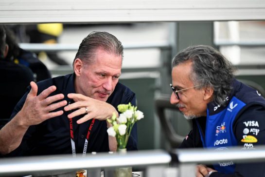 (L to R): Jos Verstappen (NLD) with Laurent Mekies (FRA) Red Bull Racing Team Principal and CEO.
23.05.2026. Formula 1 World Championship, Rd 5, Canadian Grand Prix, Montreal, Canada, Sprint and Qualifying Day.
- www.xpbimages.com, EMail: requests@xpbimages.com © Copyright: Price / XPB Images