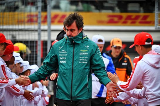 Fernando Alonso (ESP) Aston Martin F1 Team on the drivers' parade.
24.05.2026. Formula 1 World Championship, Rd 5, Canadian Grand Prix, Montreal, Canada, Race Day.
- www.xpbimages.com, EMail: requests@xpbimages.com © Copyright: Price / XPB Images