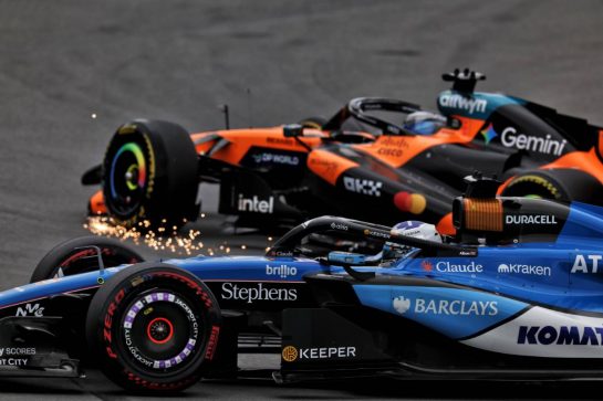 Alexander Albon (THA) Williams F1 Team FW48 and Oscar Piastri (AUS) McLaren F1 Team MCL40 collide.
24.05.2026. Formula 1 World Championship, Rd 5, Canadian Grand Prix, Montreal, Canada, Race Day.
- www.xpbimages.com, EMail: requests@xpbimages.com © Copyright: Dunbar / XPB Images