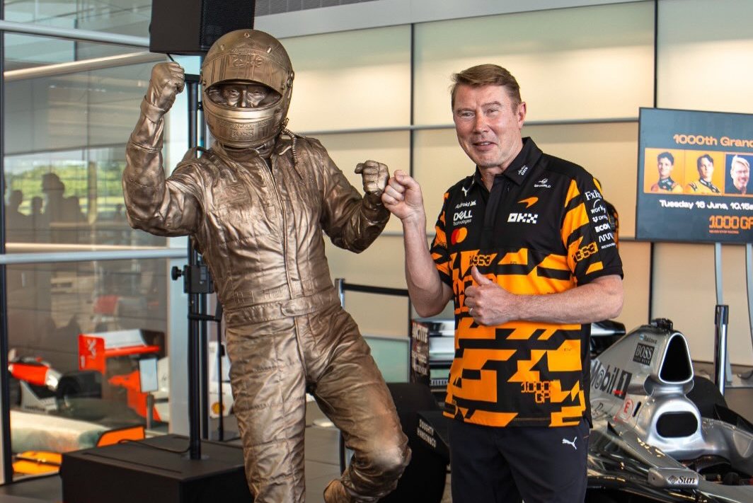 McLaren honors Mika H&auml;kkinen amid 1,000th GP celebrations