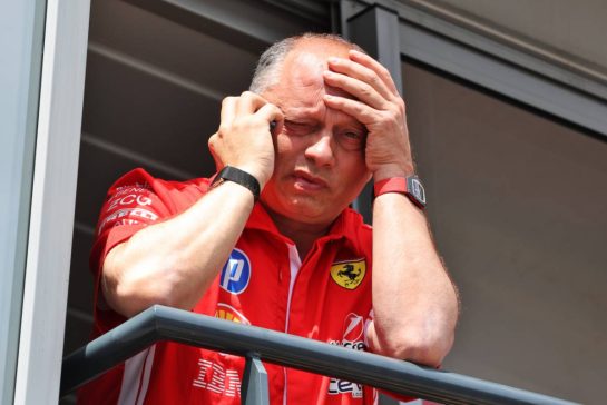 Frederic Vasseur (FRA) Scuderia Ferrari Team Principal.
04.06.2026. Formula 1 World Championship, Rd 6, Monaco Grand Prix, Monte Carlo, Monaco, Preparation Day.
- www.xpbimages.com, EMail: requests@xpbimages.com © Copyright: Coates / XPB Images