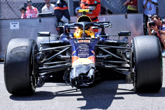 Isack Hadjar (FRA) Red Bull Racing RB22 crashed in the first practice session.
05.06.2026. Formula 1 World Championship, Rd 6, Monaco Grand Prix, Monte Carlo, Monaco, Practice Day.
- www.xpbimages.com, EMail: requests@xpbimages.com © Copyright: Batchelor / XPB Images