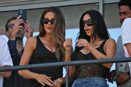 (L to R): Khloe Kardashian (USA) with Kim Kardashian (USA).
06.06.2026. Formula 1 World Championship, Rd 6, Monaco Grand Prix, Monte Carlo, Monaco, Qualifying Day.
- www.xpbimages.com, EMail: requests@xpbimages.com © Copyright: Batchelor / XPB Images