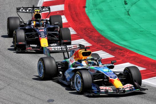 Arvid Lindblad (GBR) Racing Bulls Formula One Team VCARB 03.
14.06.2026. Formula 1 World Championship, Rd 7, Barcelona-Catalunya Grand Prix, Barcelona, Spain, Race Day.
- www.xpbimages.com, EMail: requests@xpbimages.com © Copyright: Charniaux / XPB Images
