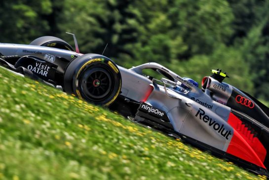 Paul Aron (EST) Audi F1 Team R26 Test Driver.
26.06.2026. Formula 1 World Championship, Rd 8, Austrian Grand Prix, Spielberg, Austria, Practice Day.
- www.xpbimages.com, EMail: requests@xpbimages.com © Copyright: Bearne / XPB Images