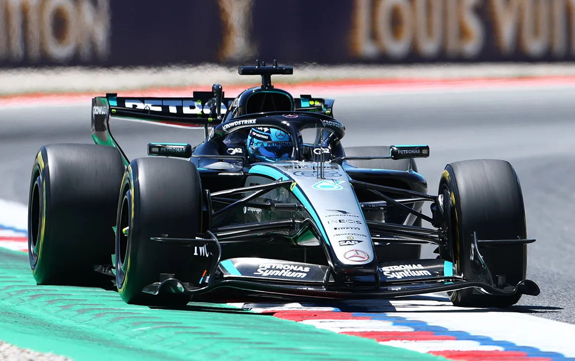Barcelona GP: Russell comfortably tops final practice
