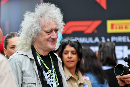 Brian May (GBR) Musician.
05.07.2026. Formula 1 World Championship, Rd 9, British Grand Prix, Silverstone, England, Race Day.
- www.xpbimages.com, EMail: requests@xpbimages.com © Copyright: Batchelor / XPB Images