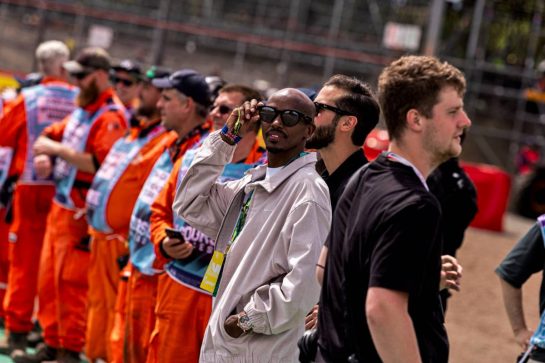 Mo Farah (GBR) Retired Athlete.
05.07.2026. Formula 1 World Championship, Rd 9, British Grand Prix, Silverstone, England, Race Day.
- www.xpbimages.com, EMail: requests@xpbimages.com © Copyright: Denny / XPB Images