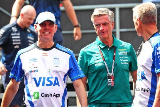 (L to R): Alan Permane (GBR) Racing Bulls Formula One Team Team Principal and Andy Stevenson (GBR) Aston Martin F1 Team Manager.
16.07.2026. Formula 1 World Championship, Rd 10, Belgian Grand Prix, Spa Francorchamps, Belgium, Preparation Day.
- www.xpbimages.com, EMail: requests@xpbimages.com © Copyright: Bearne / XPB Images