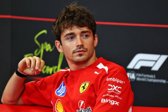 Charles Leclerc (MON) Scuderia Ferrari in the FIA Press Conference.
16.07.2026. Formula 1 World Championship, Rd 10, Belgian Grand Prix, Spa Francorchamps, Belgium, Preparation Day.
- www.xpbimages.com, EMail: requests@xpbimages.com © Copyright: Bearne / XPB Images