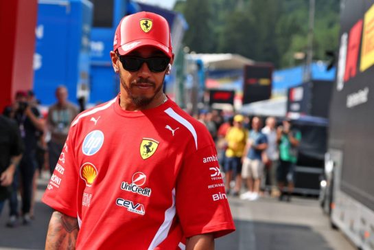 Lewis Hamilton (GBR) Scuderia Ferrari.
16.07.2026. Formula 1 World Championship, Rd 10, Belgian Grand Prix, Spa Francorchamps, Belgium, Preparation Day.
- www.xpbimages.com, EMail: requests@xpbimages.com © Copyright: Bearne / XPB Images
