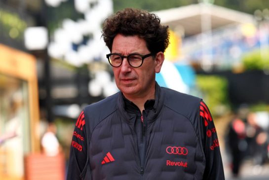 Mattia Binotto (ITA) Audi F1 Team Motorsport Chief Operating and Chief Technical Officer.
17.07.2026. Formula 1 World Championship, Rd 10, Belgian Grand Prix, Spa Francorchamps, Belgium, Practice Day.
- www.xpbimages.com, EMail: requests@xpbimages.com © Copyright: Bearne / XPB Images