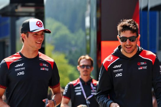 (L to R): Oliver Bearman (GBR) Haas F1 Team and team mate Esteban Ocon (FRA) Haas F1 Team.
17.07.2026. Formula 1 World Championship, Rd 10, Belgian Grand Prix, Spa Francorchamps, Belgium, Practice Day.
- www.xpbimages.com, EMail: requests@xpbimages.com © Copyright: Bearne / XPB Images