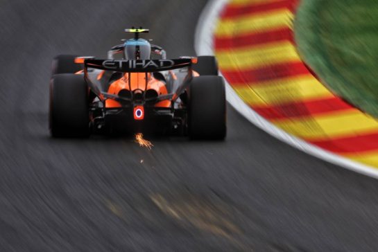Lando Norris (GBR) McLaren F1 Team MCL40.
17.07.2026. Formula 1 World Championship, Rd 10, Belgian Grand Prix, Spa Francorchamps, Belgium, Practice Day.
- www.xpbimages.com, EMail: requests@xpbimages.com © Copyright: Patching / XPB Images