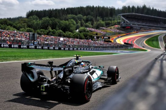 Andrea Kimi Antonelli (ITA) Mercedes AMG Formula One Team W17.
18.07.2026. Formula 1 World Championship, Rd 10, Belgian Grand Prix, Spa Francorchamps, Belgium, Qualifying Day.
- www.xpbimages.com, EMail: requests@xpbimages.com © Copyright: Bearne / XPB Images
