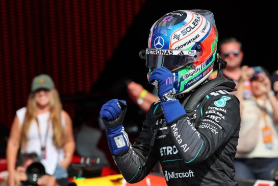 Andrea Kimi Antonelli (ITA) Mercedes AMG Formula One Team celebrates his pole position in qualifying parc ferme.
18.07.2026. Formula 1 World Championship, Rd 10, Belgian Grand Prix, Spa Francorchamps, Belgium, Qualifying Day.
- www.xpbimages.com, EMail: requests@xpbimages.com © Copyright: Batchelor / XPB Images