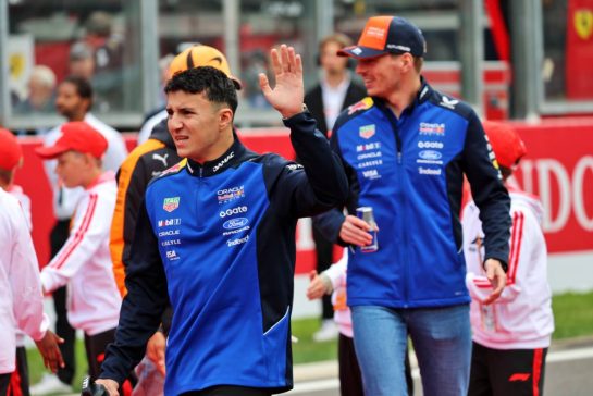 Isack Hadjar (FRA) Red Bull Racing on the drivers' parade.
19.07.2026. Formula 1 World Championship, Rd 10, Belgian Grand Prix, Spa Francorchamps, Belgium, Race Day.
- www.xpbimages.com, EMail: requests@xpbimages.com © Copyright: Batchelor / XPB Images