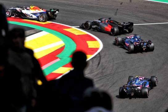 Liam Lawson (NZL) Racing Bulls Formula One Team VCARB 03 leads Gabriel Bortoleto (BRA) Audi F1 Team R26, Pierre Gasly (FRA) Alpine F1 Team A526, and Franco Colapinto (ARG) Alpine F1 Team A526.
19.07.2026. Formula 1 World Championship, Rd 10, Belgian Grand Prix, Spa Francorchamps, Belgium, Race Day.
- www.xpbimages.com, EMail: requests@xpbimages.com © Copyright: Bearne / XPB Images
