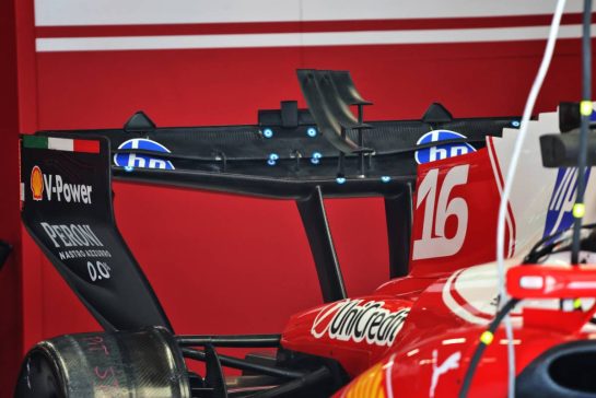 Scuderia Ferrari SF-26 rear wing.
23.07.2026. Formula 1 World Championship, Rd 11, Hungarian Grand Prix, Budapest, Hungary, Preparation Day.
- www.xpbimages.com, EMail: requests@xpbimages.com © Copyright: Batchelor / XPB Images