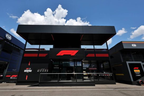F1 motorhome in the paddock.
23.07.2026. Formula 1 World Championship, Rd 11, Hungarian Grand Prix, Budapest, Hungary, Preparation Day.
- www.xpbimages.com, EMail: requests@xpbimages.com © Copyright: Moy / XPB Images