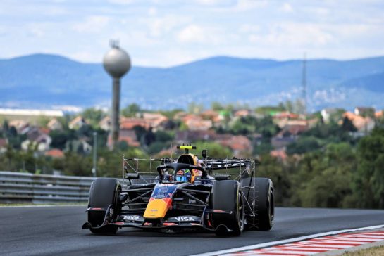 Isack Hadjar (FRA) Red Bull Racing RB22 running sensor equipment.
24.07.2026. Formula 1 World Championship, Rd 11, Hungarian Grand Prix, Budapest, Hungary, Practice Day.
- www.xpbimages.com, EMail: requests@xpbimages.com © Copyright: Moy / XPB Images