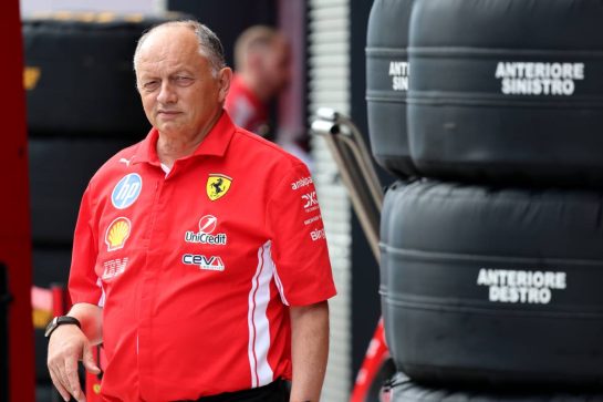 Frederic Vasseur (FRA) Scuderia Ferrari Team Principal.
24.07.2026. Formula 1 World Championship, Rd 11, Hungarian Grand Prix, Budapest, Hungary, Practice Day.
- www.xpbimages.com, EMail: requests@xpbimages.com © Copyright: Batchelor / XPB Images