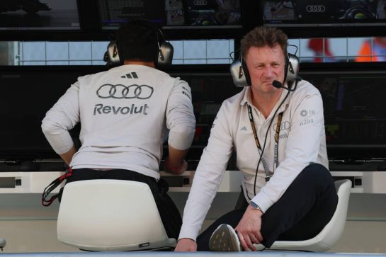 Allan McNish (GBR) Audi F1 Team Racing Director.
24.07.2026. Formula 1 World Championship, Rd 11, Hungarian Grand Prix, Budapest, Hungary, Practice Day.
- www.xpbimages.com, EMail: requests@xpbimages.com © Copyright: Batchelor / XPB Images