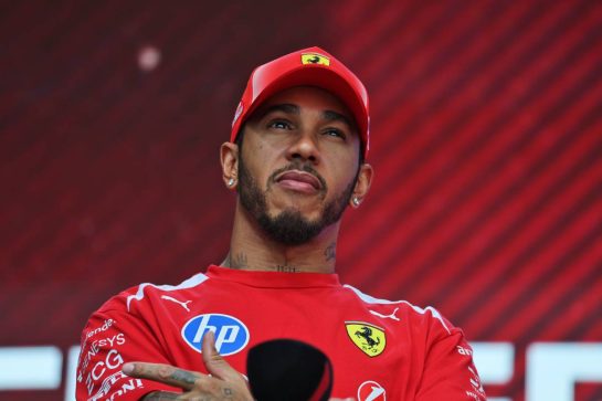 Lewis Hamilton (GBR) Scuderia Ferrari on the FanZone Stage.
25.07.2026. Formula 1 World Championship, Rd 11, Hungarian Grand Prix, Budapest, Hungary, Qualifying Day.
- www.xpbimages.com, EMail: requests@xpbimages.com © Copyright: Moy / XPB Images