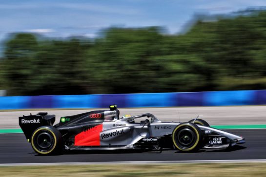 Gabriel Bortoleto (BRA) Audi F1 Team R26.
25.07.2026. Formula 1 World Championship, Rd 11, Hungarian Grand Prix, Budapest, Hungary, Qualifying Day.
- www.xpbimages.com, EMail: requests@xpbimages.com © Copyright: Rew / XPB Images
