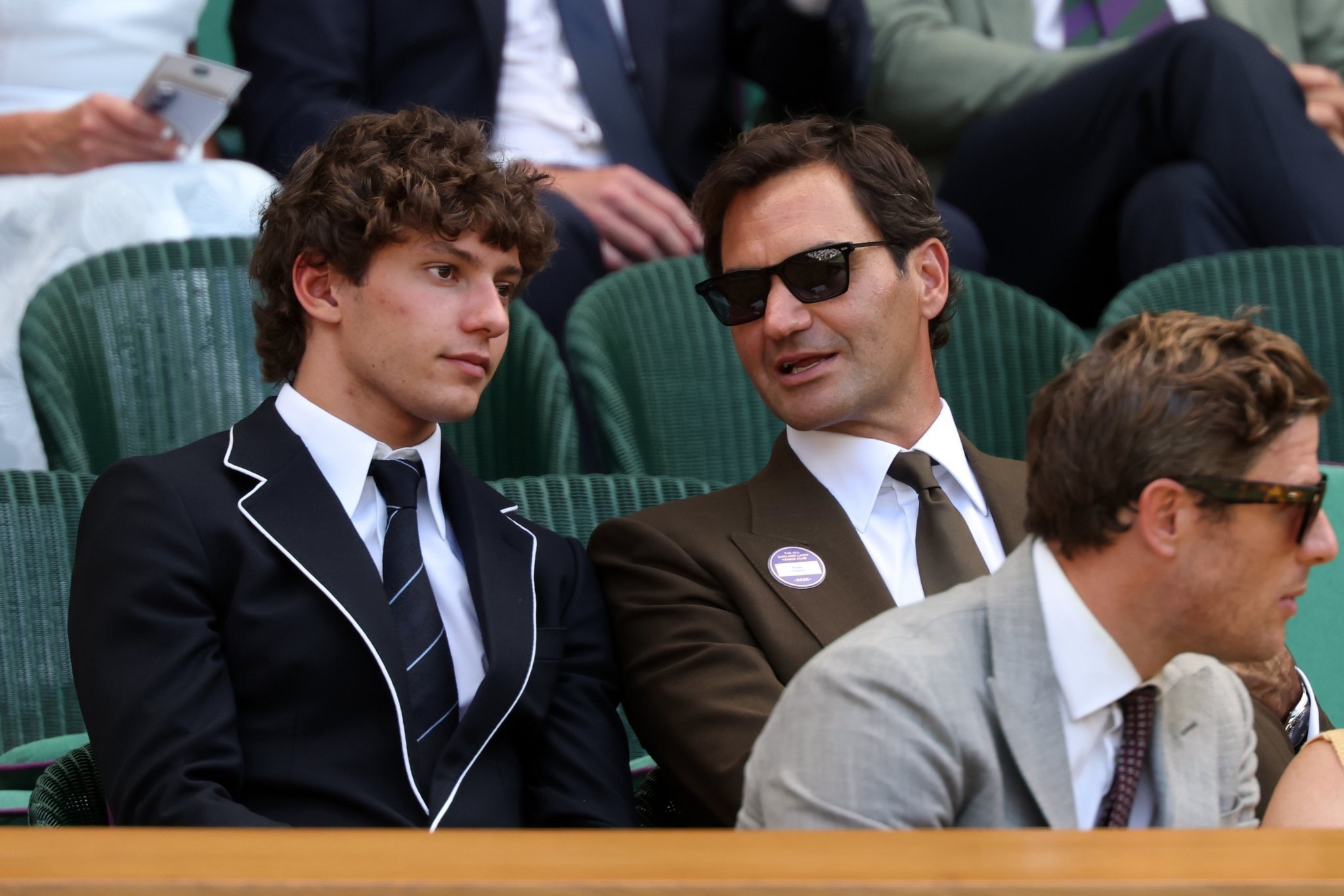Antonelli recharges courtside at Wimbledon with tennis royalty Antonelli recharges courtside at Wimbledon with tennis royalty