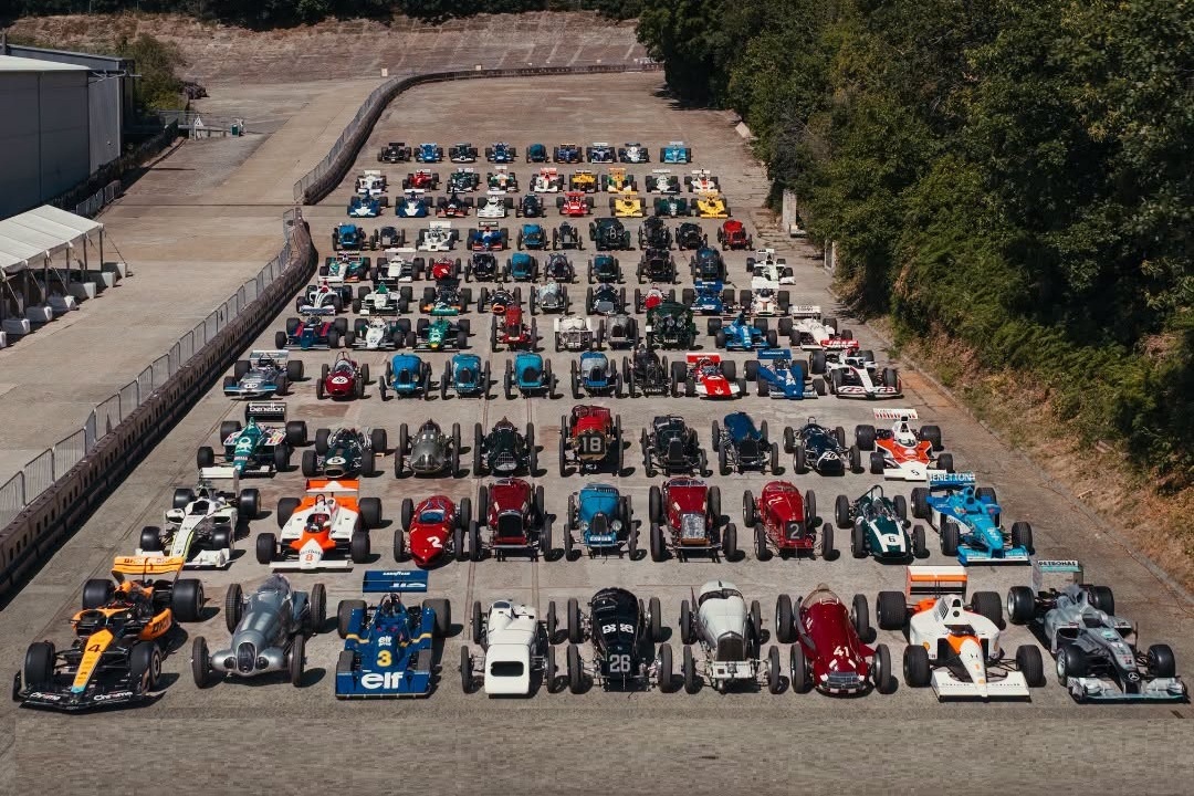 120+ Grand Prix cars unite at Brooklands, where it all began