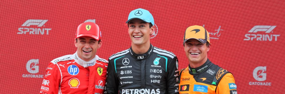 Dutch GP: Russell dominates Sprint race from Leclerc and Norris