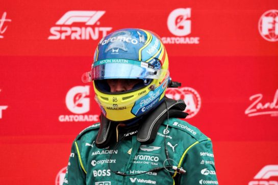 Fernando Alonso (ESP) Aston Martin F1 Team in Sprint parc ferme.
22.08.2026. Formula 1 World Championship, Rd 12, Dutch Grand Prix, Zandvoort, Netherlands, Sprint and Qualifying Day.
- www.xpbimages.com, EMail: requests@xpbimages.com © Copyright: Moy / XPB Images