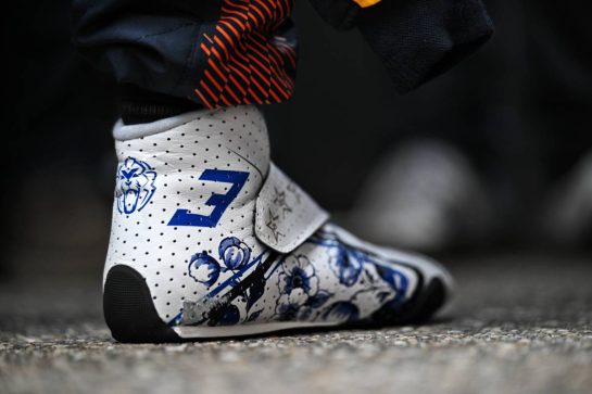 Max Verstappen (NLD) Red Bull Racing - racing boot.
22.08.2026. Formula 1 World Championship, Rd 12, Dutch Grand Prix, Zandvoort, Netherlands, Sprint and Qualifying Day.
- www.xpbimages.com, EMail: requests@xpbimages.com © Copyright: Price / XPB Images