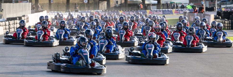 Verstappen unleashes mayhem in wild 100-kart challenge