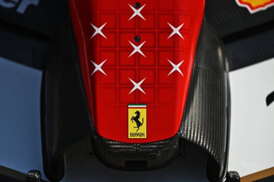 Scuderia Ferrari SF-26 nosecone.
03.09.2026. Formula 1 World Championship, Rd 13, Italian Grand Prix, Monza, Italy, Preparation Day.
- www.xpbimages.com, EMail: requests@xpbimages.com © Copyright: Price / XPB Images