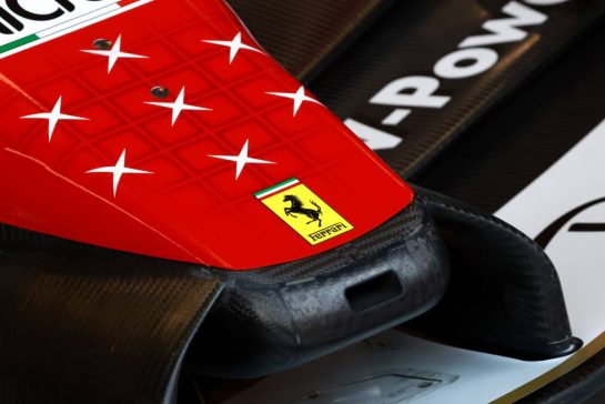 Scuderia Ferrari SF-26 nosecone.
05.09.2026. Formula 1 World Championship, Rd 13, Italian Grand Prix, Monza, Italy, Qualifying Day.
- www.xpbimages.com, EMail: requests@xpbimages.com © Copyright: Charniaux / XPB Images