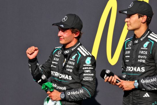 Race winner Andrea Kimi Antonelli (ITA) Mercedes AMG Formula One Team celebrates in parc ferme.
06.09.2026. Formula 1 World Championship, Rd 13, Italian Grand Prix, Monza, Italy, Race Day.
- www.xpbimages.com, EMail: requests@xpbimages.com © Copyright: Bearne / XPB Images