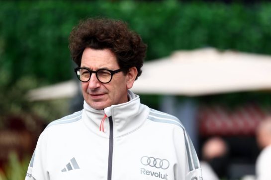 Mattia Binotto (ITA) Audi F1 Team Motorsport Chief Operating and Chief Technical Officer.10.09.2026. Formula 1 World Championship, Rd 14, Spanish Grand Prix, Madrid, Spain, Preparation Day.- www.xpbimages.com, EMail: requests@xpbimages.com © Copyright: XPB Images