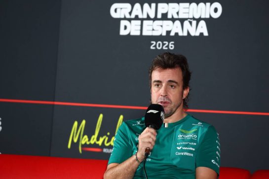 Fernando Alonso (ESP) Aston Martin F1 Team.
10.09.2026. Formula 1 World Championship, Rd 14, Spanish Grand Prix, Madrid, Spain, Preparation Day.
- www.xpbimages.com, EMail: requests@xpbimages.com © Copyright: Bearne / XPB Images