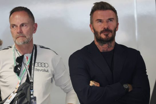 David Beckham (GBR) Former Football Player with Audi F1 Team.
11.09.2026 Formula 1 World Championship, Rd 14, Spanish Grand Prix, Madrid, Spain, Practice Day.
- www.xpbimages.com, EMail: requests@xpbimages.com © Copyright: Batchelor / XPB Images