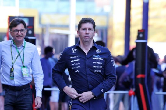 James Vowles (GBR) Williams F1 Team, Team Principal.
12.09.2026. Formula 1 World Championship, Rd 14, Spanish Grand Prix, Madrid, Spain, Qualifying Day.
- www.xpbimages.com, EMail: requests@xpbimages.com © Copyright: Moy / XPB Images
