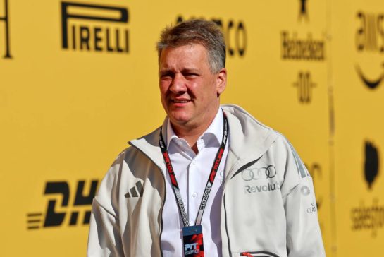 Gernot Dollner (GER) Audi Chief Executive Officer.
12.09.2026. Formula 1 World Championship, Rd 14, Spanish Grand Prix, Madrid, Spain, Qualifying Day.
- www.xpbimages.com, EMail: requests@xpbimages.com © Copyright: Moy / XPB Images