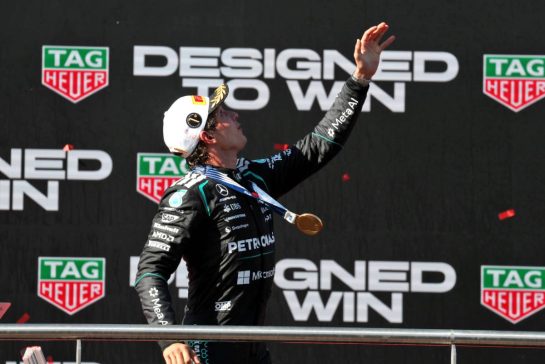 Race winner Andrea Kimi Antonelli (ITA) Mercedes AMG Formula One Team celebrates on the podium.
13.09.2026. Formula 1 World Championship, Rd 14, Spanish Grand Prix, Madrid, Spain, Race Day.
- www.xpbimages.com, EMail: requests@xpbimages.com © Copyright: Moy / XPB Images