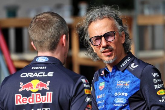 Laurent Mekies (FRA) Red Bull Racing Team Principal and CEO.
23.09.2026. Formula One World Championship, Rd 15, Azerbaijan Grand Prix, Baku, Azerbaijan, Preparations Day.
- www.xpbimages.com, EMail: requests@xpbimages.com © Copyright: Rew / XPB Images