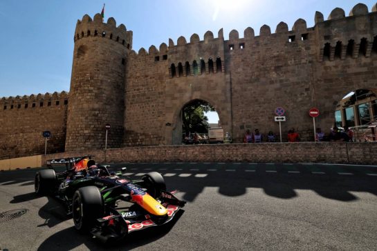 Max Verstappen (NLD) Red Bull Racing RB22.
24.09.2026. Formula One World Championship, Rd 15, Azerbaijan Grand Prix, Baku, Azerbaijan, Practice Day.
- www.xpbimages.com, EMail: requests@xpbimages.com © Copyright: Rew / XPB Images