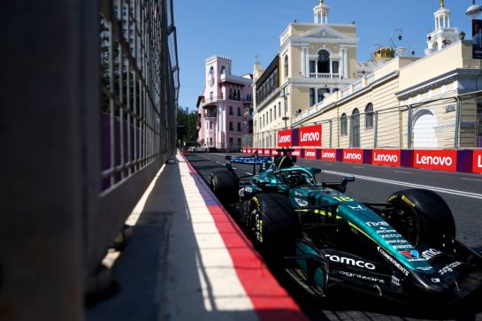 Lance Stroll (CDN) Aston Martin F1 Team AMR26.
24.09.2026. Formula One World Championship, Rd 15, Azerbaijan Grand Prix, Baku, Azerbaijan, Practice Day.
- www.xpbimages.com, EMail: requests@xpbimages.com © Copyright: Bearne / XPB Images