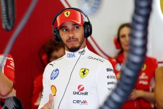 Lewis Hamilton (GBR) Scuderia Ferrari.
25.09.2026. Formula One World Championship, Rd 15, Azerbaijan Grand Prix, Baku, Azerbaijan, Qualifying Day.
- www.xpbimages.com, EMail: requests@xpbimages.com © Copyright: Batchelor / XPB Images