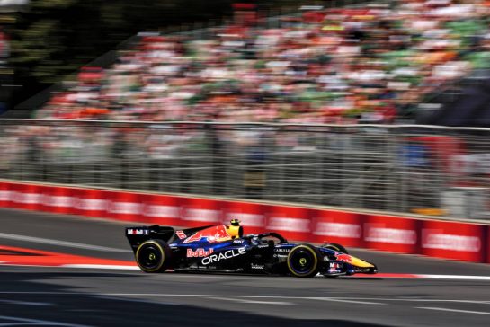 Isack Hadjar (FRA) Red Bull Racing RB22.
25.09.2026. Formula One World Championship, Rd 15, Azerbaijan Grand Prix, Baku, Azerbaijan, Qualifying Day.
- www.xpbimages.com, EMail: requests@xpbimages.com © Copyright: Bearne / XPB Images